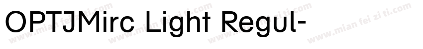 OPTIMirc Light Regul字体转换